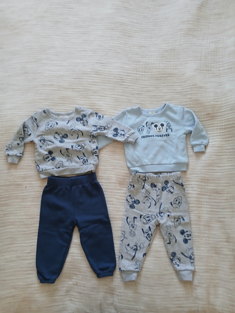 (2/20$)Baby 6 Month Disney Mickey Mouse Two-Piece Sets